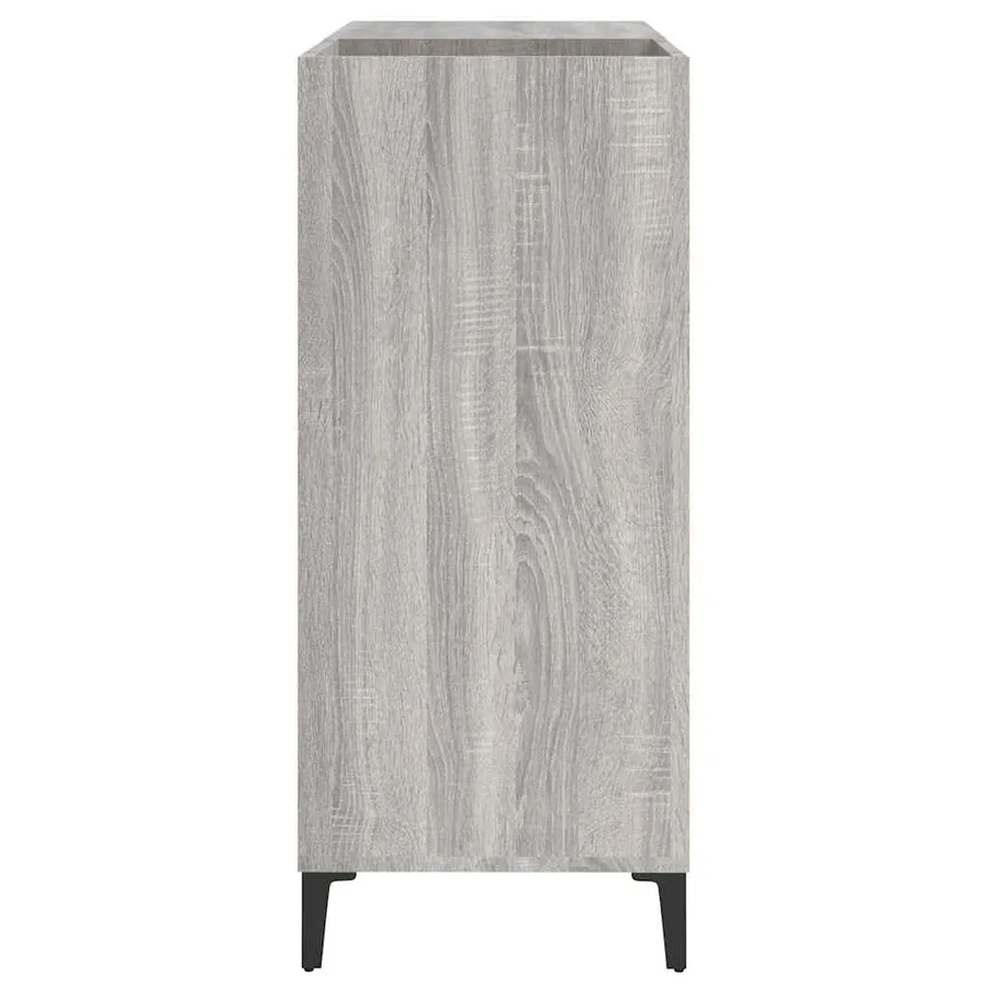 Armoire à disques sonoma gris 84,5x38x89 cm bois d'ingénierie - 6