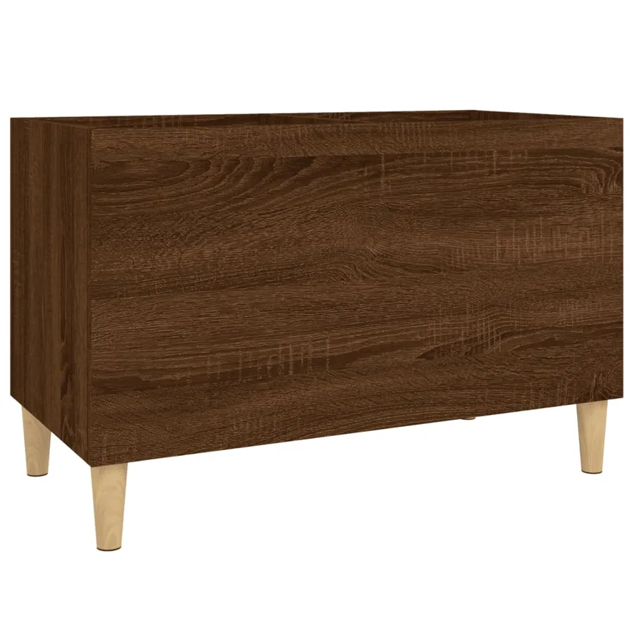 Armoire à disques chêne marron 74,5x38x48 cm bois d'ingénierie - 2