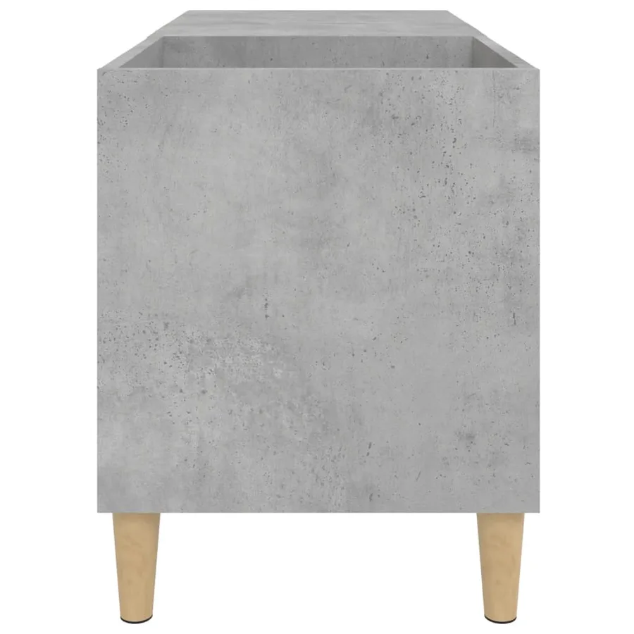 Armoire à disques gris béton 84,5x38x48 cm bois d'ingénierie - 6