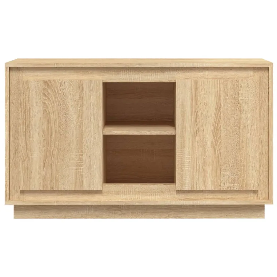Buffet chêne sonoma 102x35x60 cm bois d'ingénierie - 5