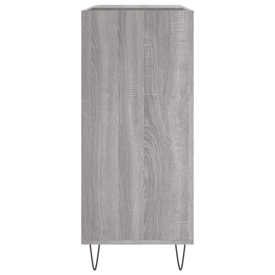 Armoire à disques sonoma gris 84,5x38x89 cm bois d'ingénierie - 5