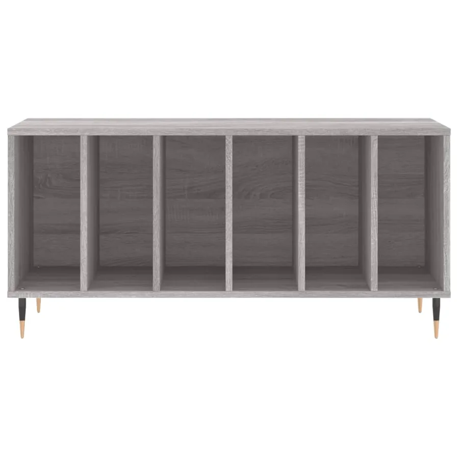 Armoire à disques sonoma gris 100x38x48 cm bois d'ingénierie - 4