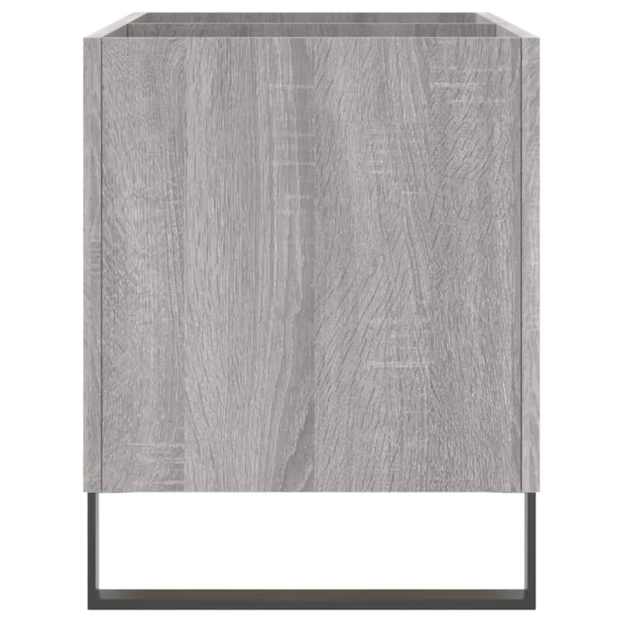 Armoire à disques sonoma gris 74,5x38x48 cm bois d'ingénierie - 5