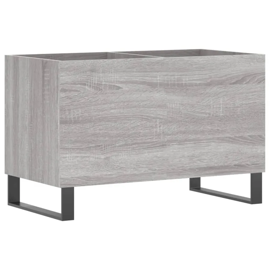Armoire à disques sonoma gris 74,5x38x48 cm bois d'ingénierie - 6