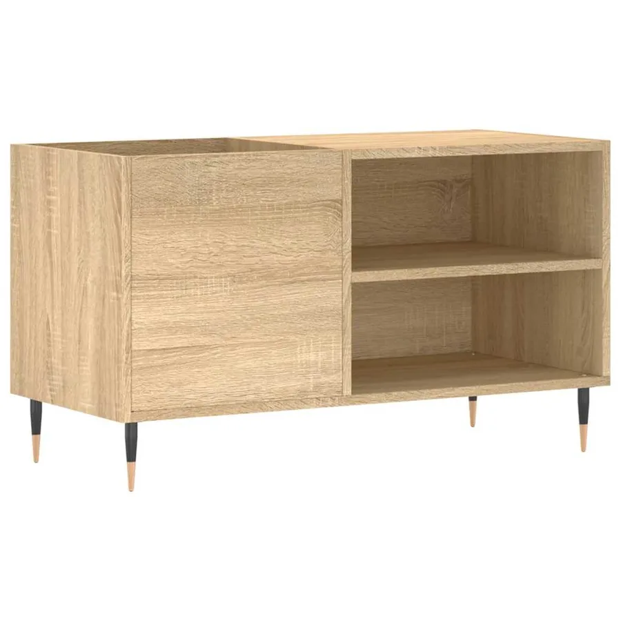 Armoire à disques chêne sonoma 85x38x48 cm bois d'ingénierie - 2