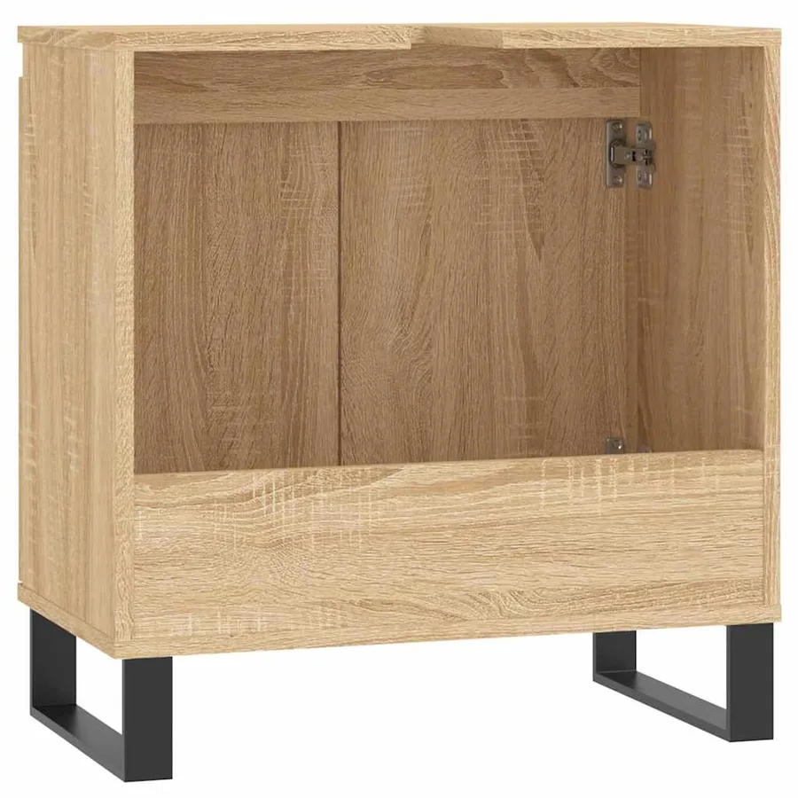 Armoire de bain chêne sonoma 58x33x60 cm bois d'ingénierie - 7
