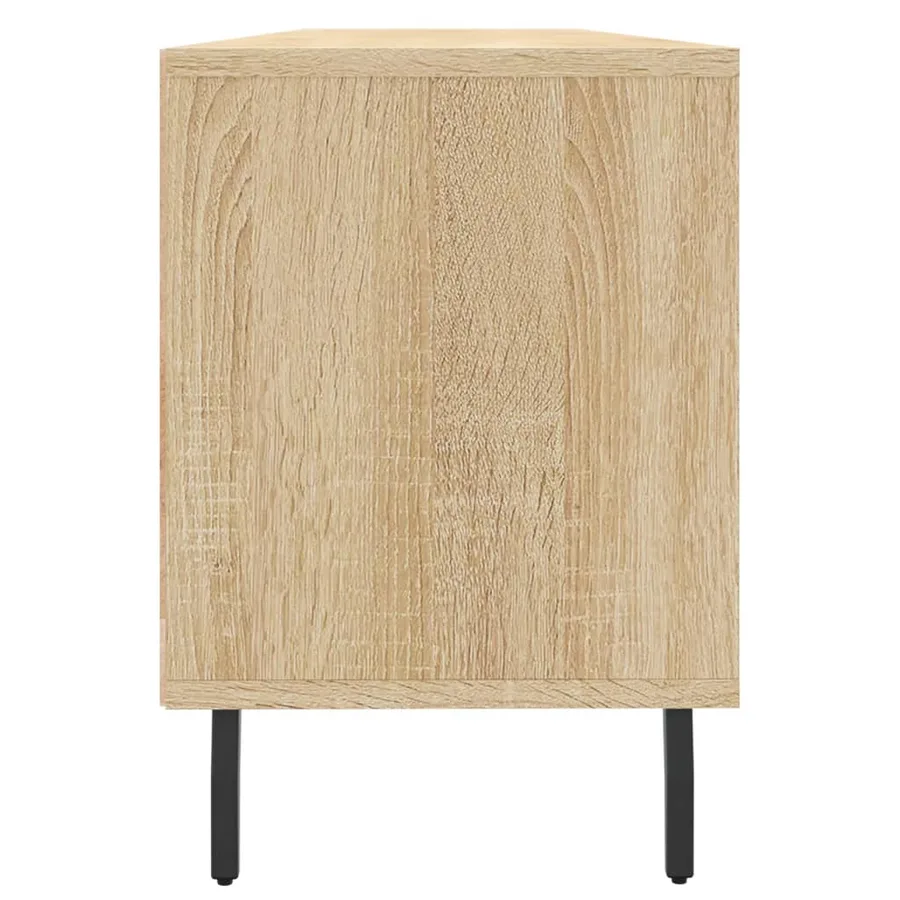 Meuble TV chêne sonoma 150x30x44,5 cm bois d'ingénierie - 7