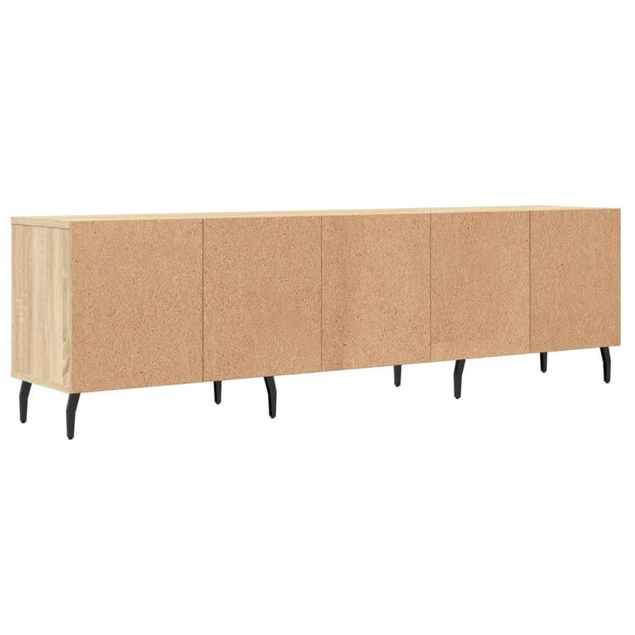 Meuble TV chêne sonoma 150x30x44,5 cm bois d'ingénierie - 8