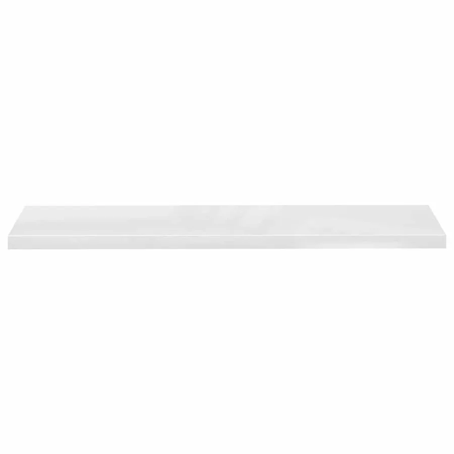 Étagère murale flottante Blanc brillant 120x23,5x3,8 cm MDF - 6