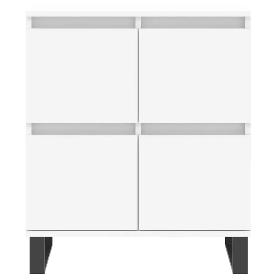 Buffet Blanc 60x35x70 cm Bois d'ingénierie - 5