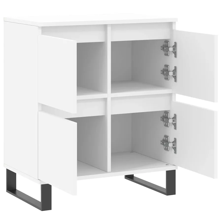 Buffet Blanc 60x35x70 cm Bois d'ingénierie - 6
