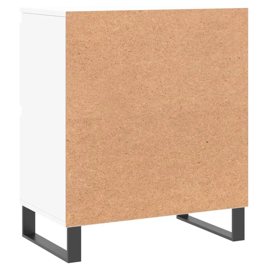 Buffet Blanc 60x35x70 cm Bois d'ingénierie - 8