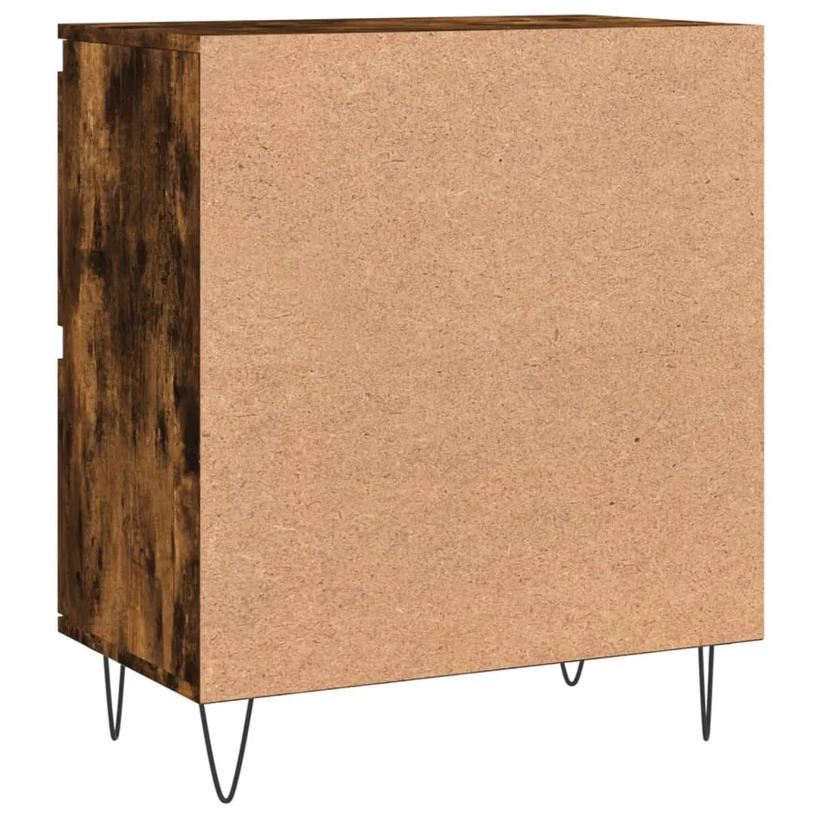 Buffet Chêne fumé 60x35x70 cm Bois d'ingénierie - 8