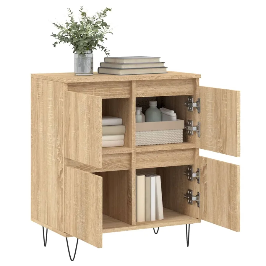 Buffet Chêne sonoma 60x35x70 cm Bois d'ingénierie - 4