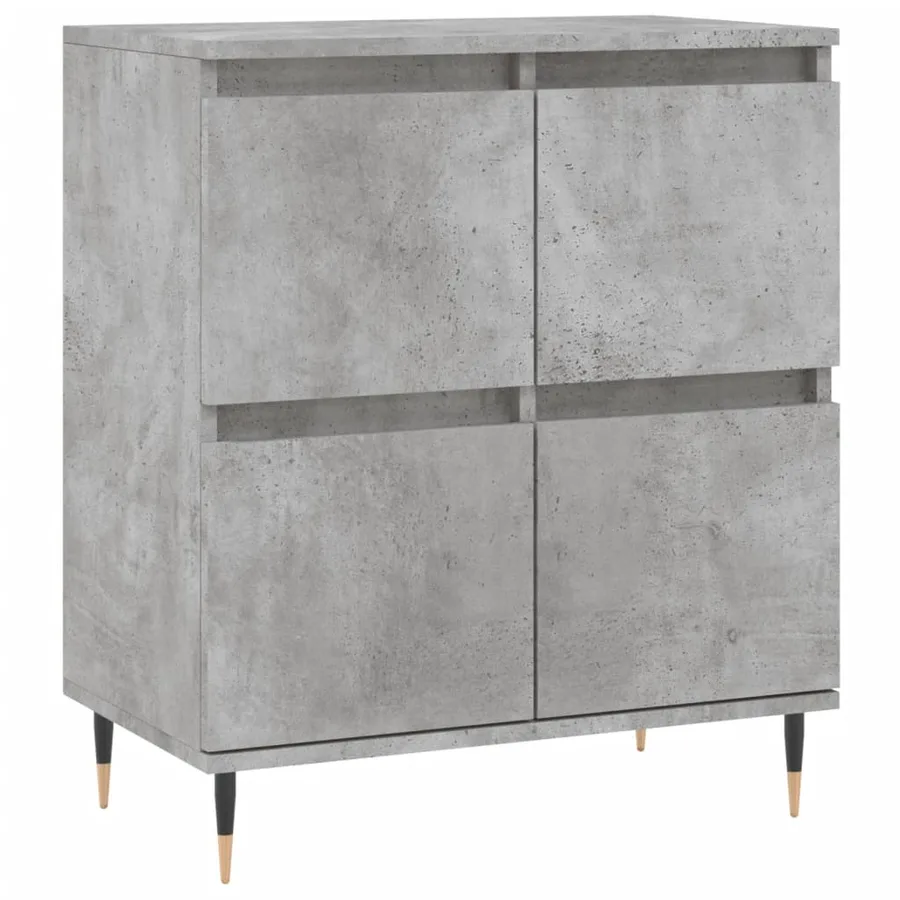 Buffet Gris béton 60x35x70 cm Bois d'ingénierie - 2