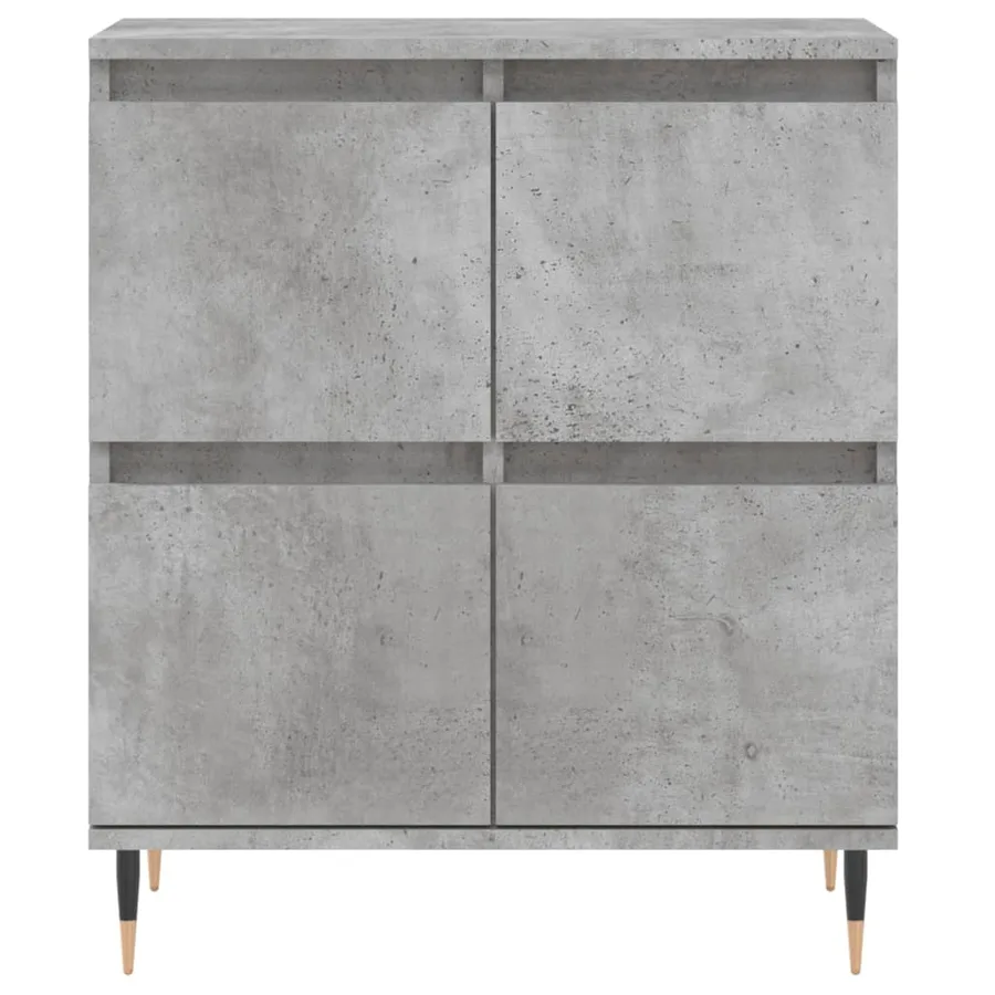 Buffet Gris béton 60x35x70 cm Bois d'ingénierie - 5