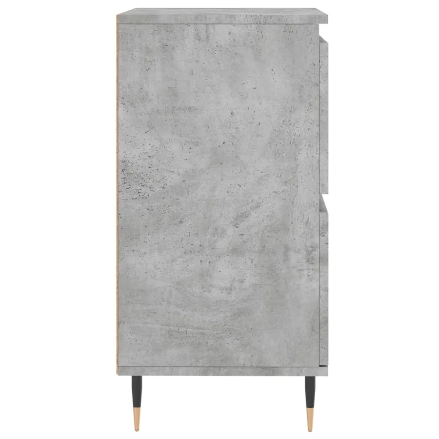 Buffet Gris béton 60x35x70 cm Bois d'ingénierie - 7