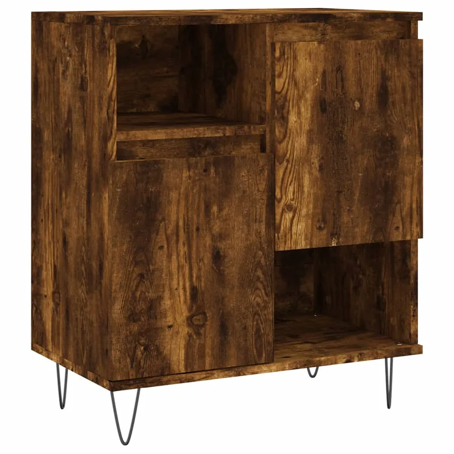 Buffet Chêne fumé 60x35x70 cm Bois d'ingénierie - 2