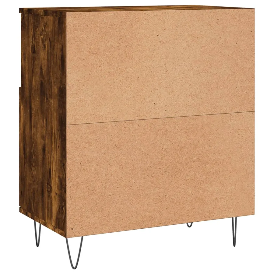 Buffet Chêne fumé 60x35x70 cm Bois d'ingénierie - 8