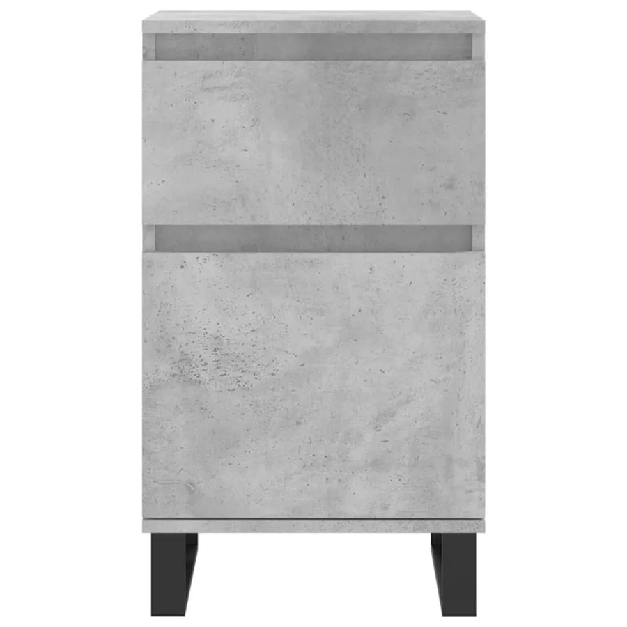 Buffet gris béton 40x35x70 cm bois d'ingénierie - 3
