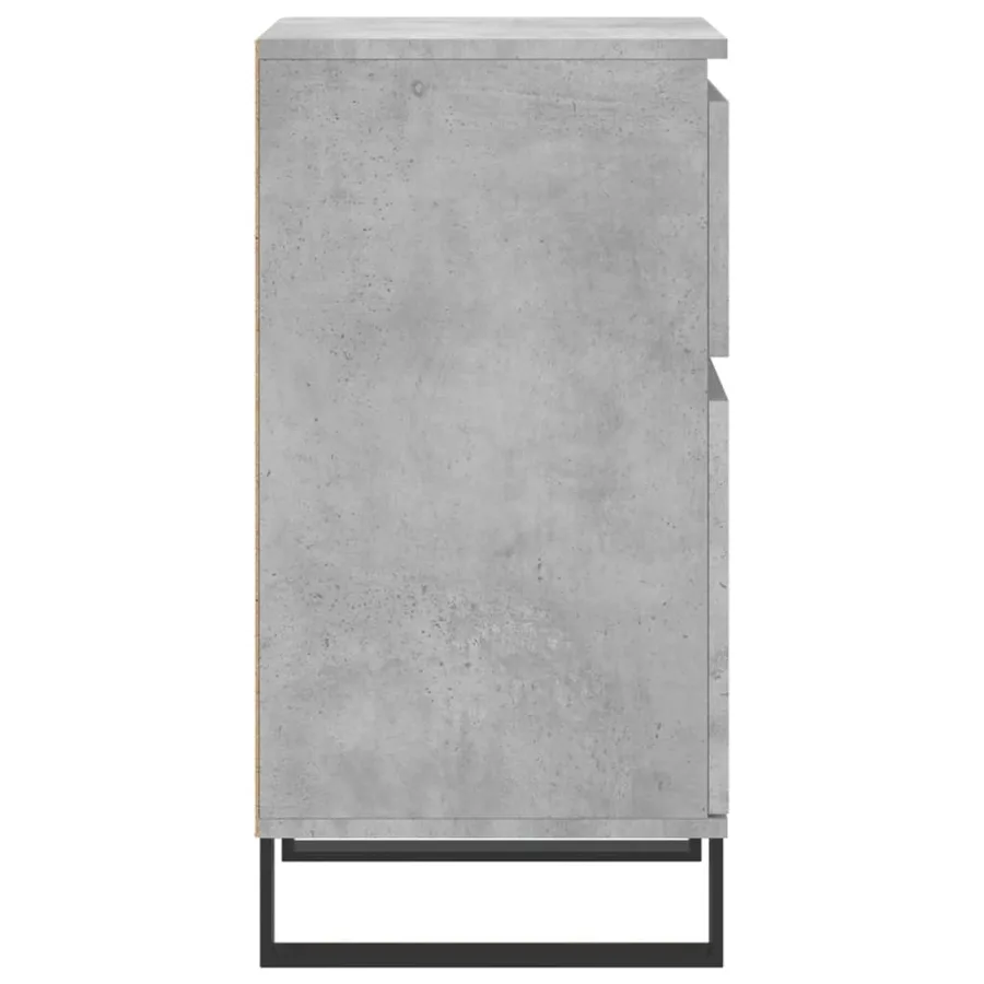 Buffet gris béton 40x35x70 cm bois d'ingénierie - 6
