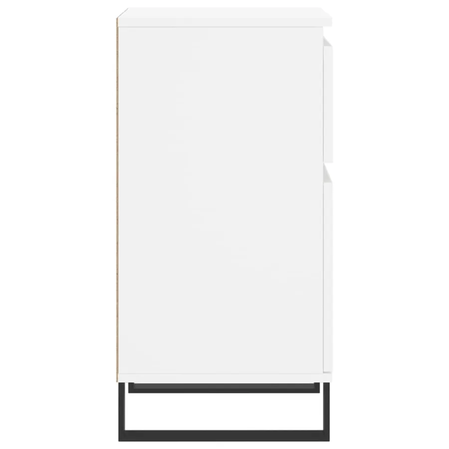 Buffet blanc 40x35x70 cm bois d’ingénierie - 7