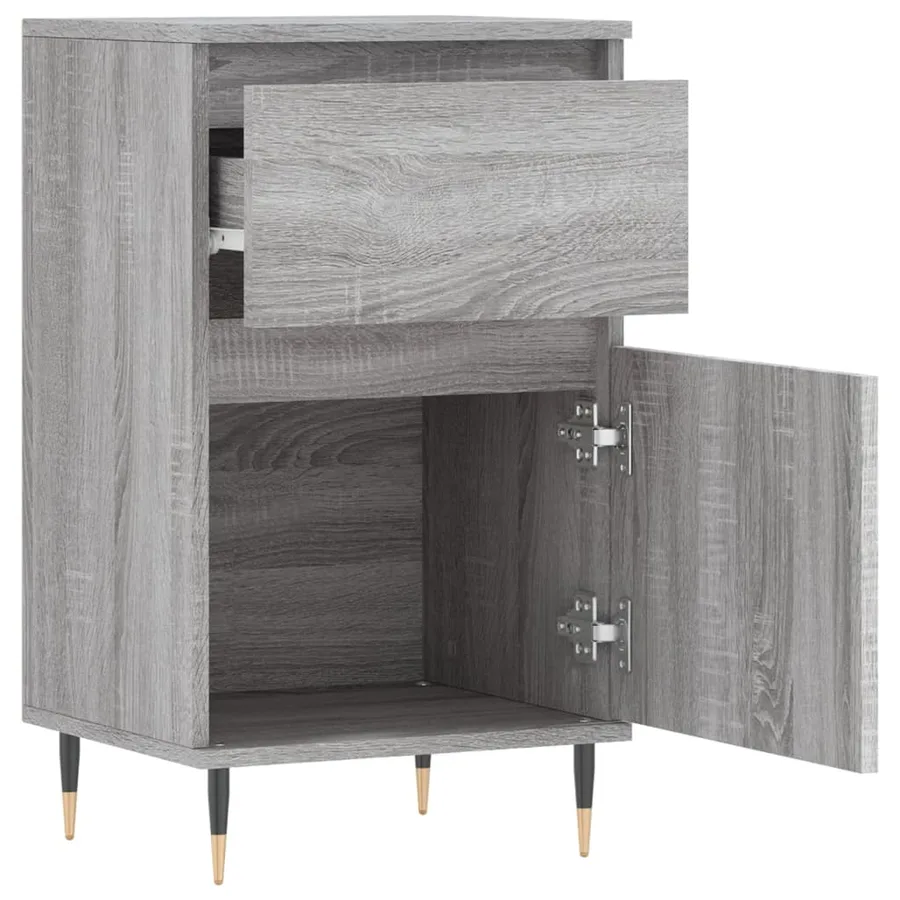 Buffets 2 pcs sonoma gris 40x35x70 cm bois d'ingénierie - 7