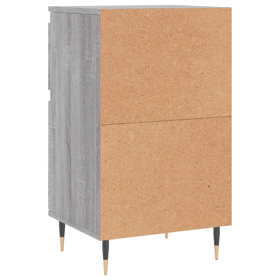 Buffets 2 pcs sonoma gris 40x35x70 cm bois d'ingénierie - 9