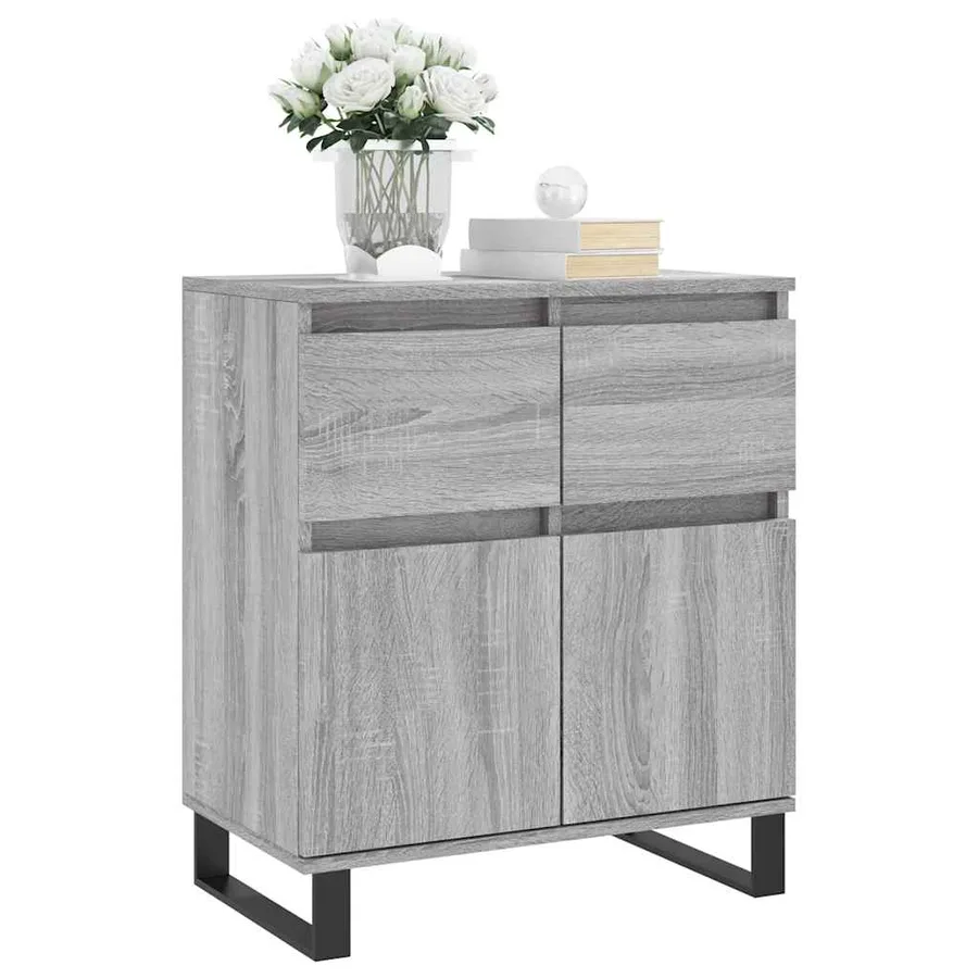 Buffet Sonoma gris 60x35x70 cm Bois d'ingénierie - 3