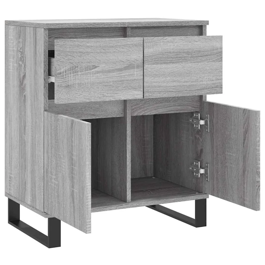 Buffet Sonoma gris 60x35x70 cm Bois d'ingénierie - 6
