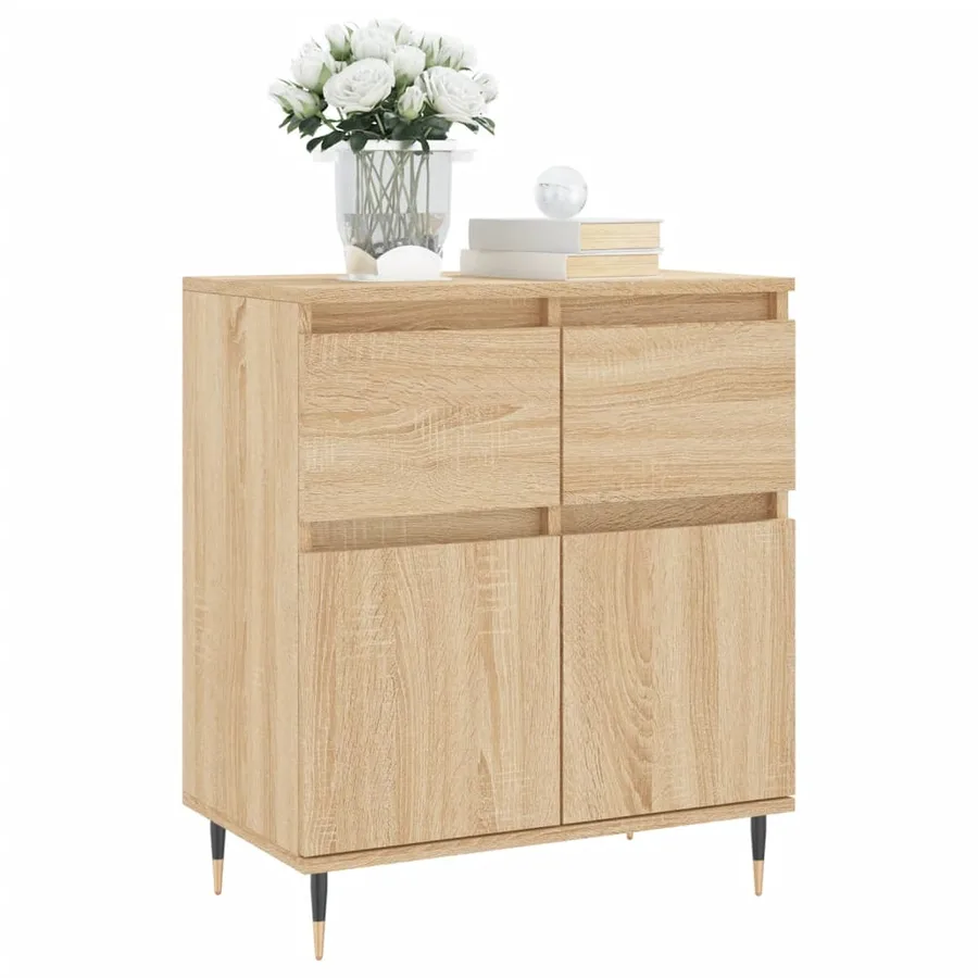Buffet Chêne sonoma 60x35x70 cm Bois d'ingénierie - 3