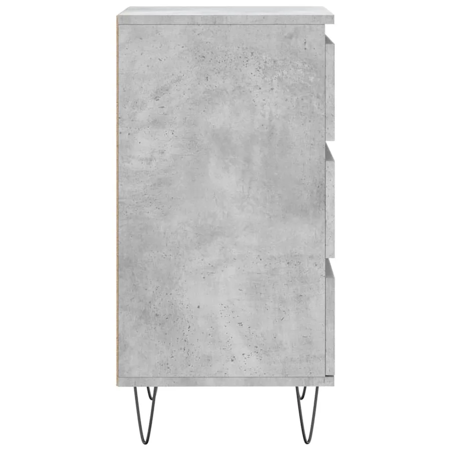 Buffet gris béton 40x35x70 cm bois d'ingénierie - 7