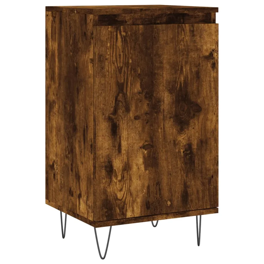 Buffets 2 pcs chêne fumé 40x35x70 cm bois d'ingénierie - 5
