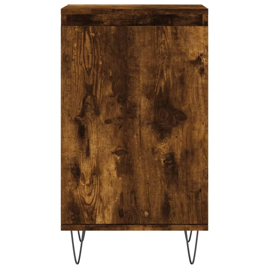 Buffets 2 pcs chêne fumé 40x35x70 cm bois d'ingénierie - 6