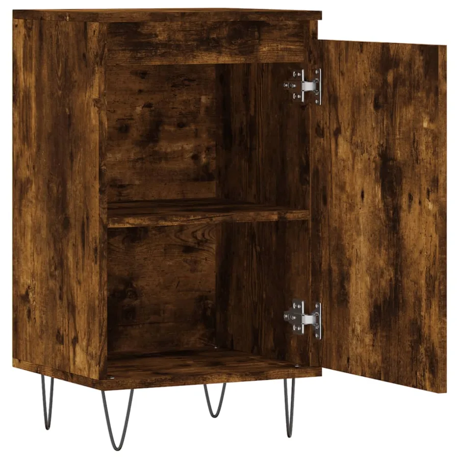 Buffets 2 pcs chêne fumé 40x35x70 cm bois d'ingénierie - 7