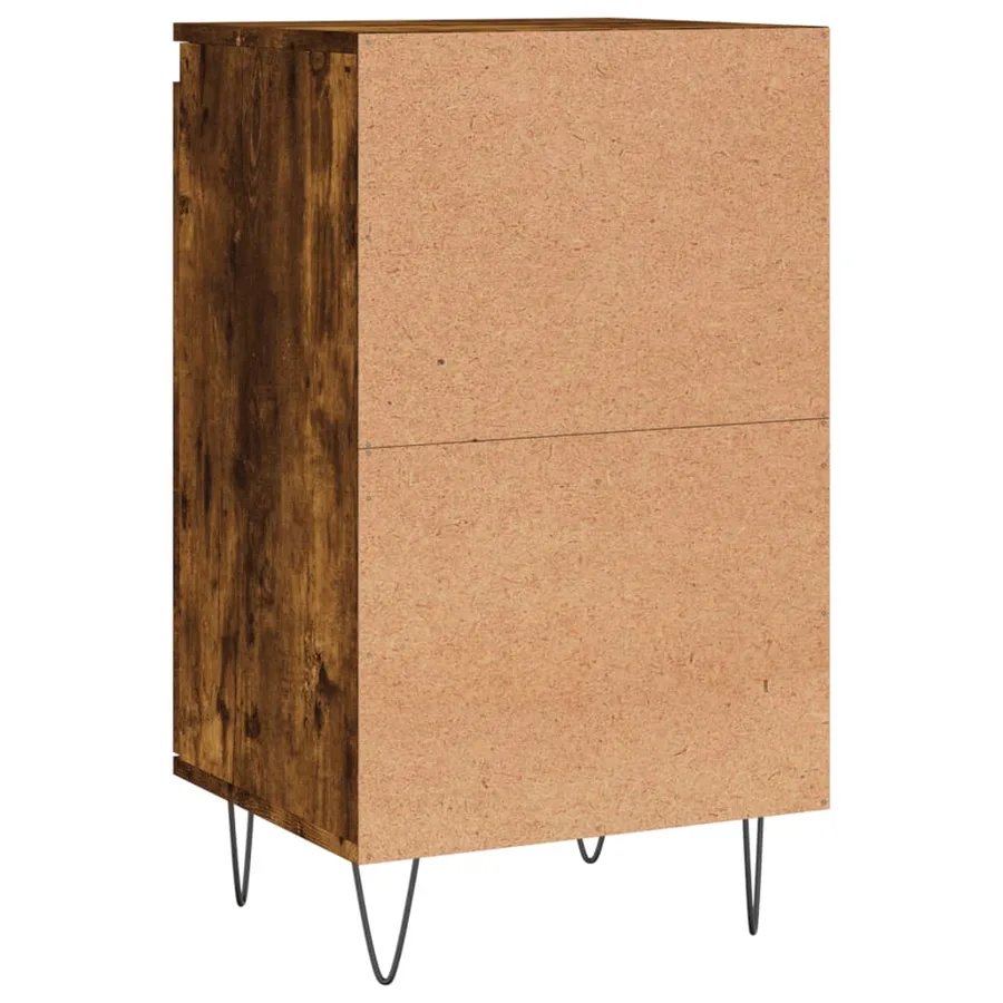 Buffets 2 pcs chêne fumé 40x35x70 cm bois d'ingénierie - 9