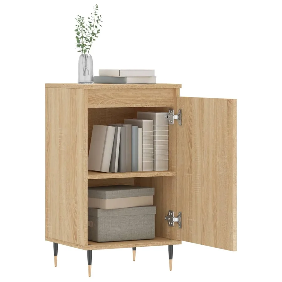 Buffet chêne sonoma 40x35x70 cm bois d'ingénierie - 9