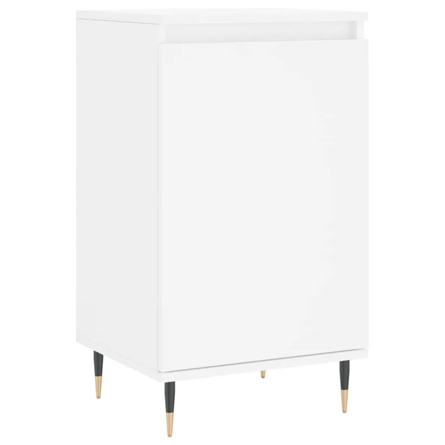 Buffets 2 pcs blanc 40x35x70 cm bois d’ingénierie - 5