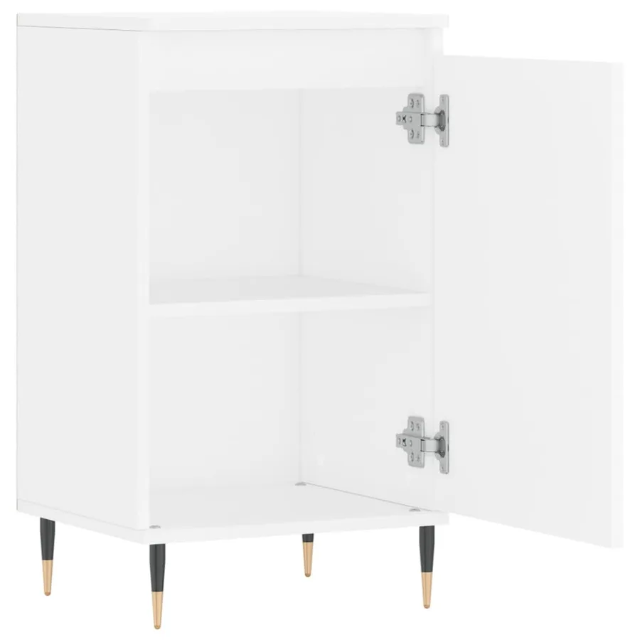 Buffets 2 pcs blanc 40x35x70 cm bois d’ingénierie - 7