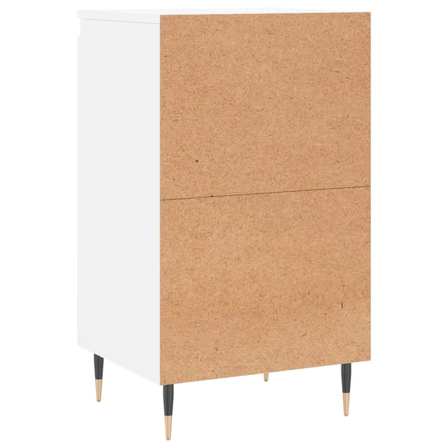 Buffets 2 pcs blanc 40x35x70 cm bois d’ingénierie - 9