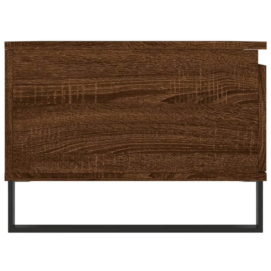 Table basse Chêne marron 90x50x36,5 cm Bois d'ingénierie - 7