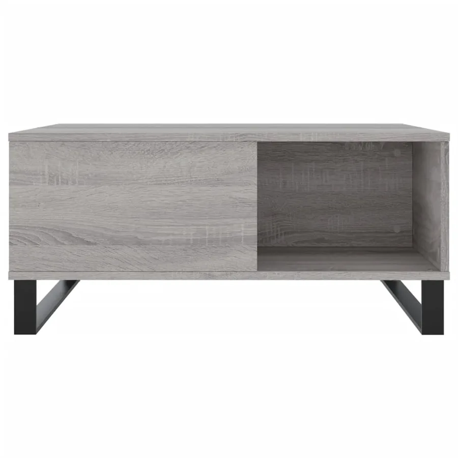 Table basse sonoma gris 80x80x36,5 cm bois d'ingénierie - 4