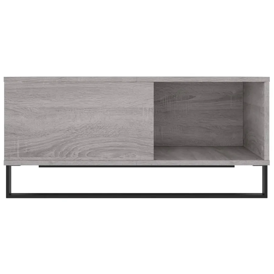 Table basse sonoma gris 80x80x36,5 cm bois d'ingénierie - 5