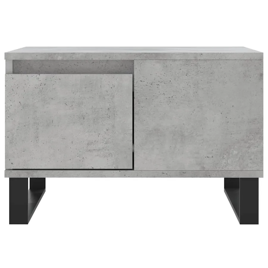 Table basse gris béton 55x55x36,5 cm bois d'ingénierie - 5