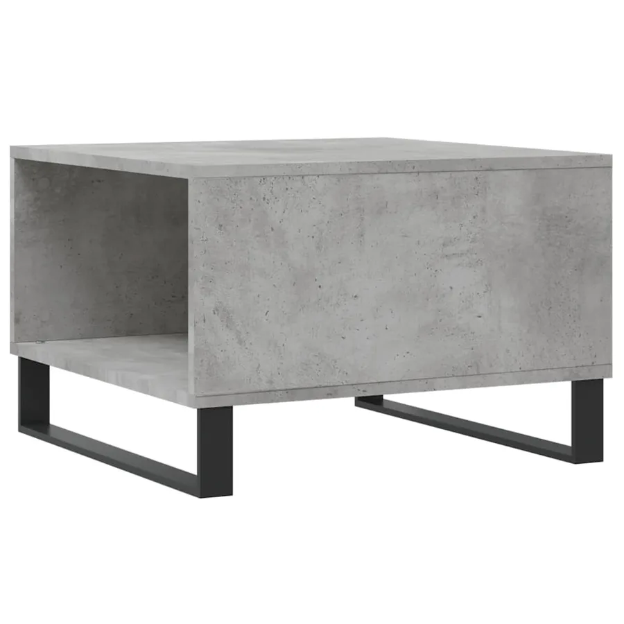 Table basse gris béton 55x55x36,5 cm bois d'ingénierie - 8