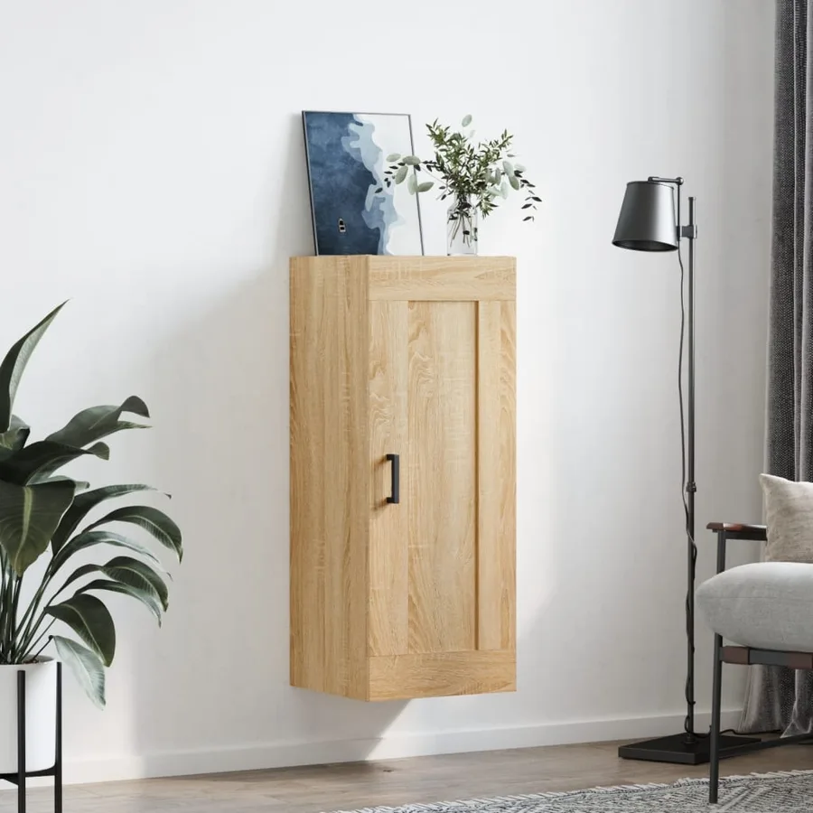Armoire murale chêne sonoma 34,5x34x90 cm bois d'ingénierie - 3