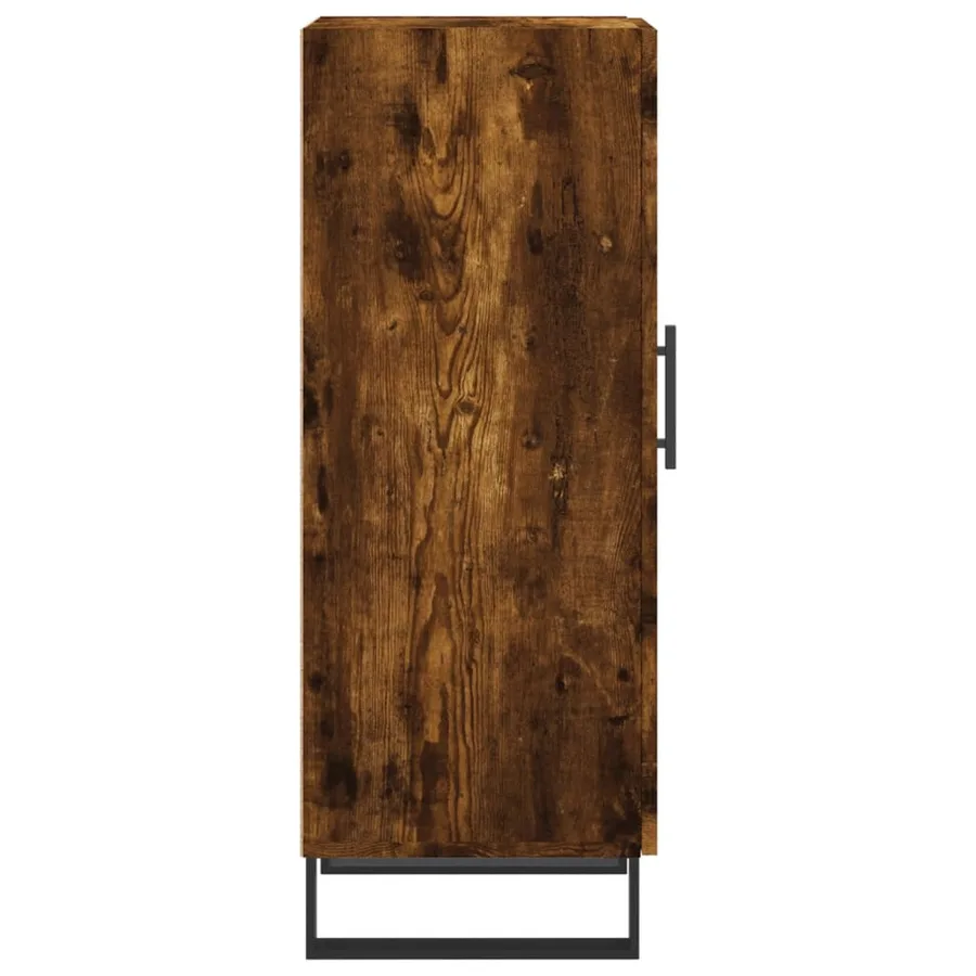 Buffet Chêne fumé 34,5x34x90 cm Bois d'ingénierie - 7