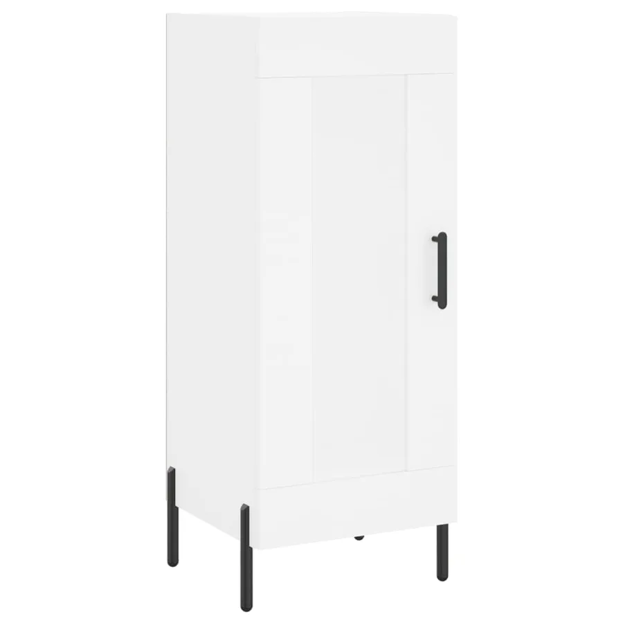 Buffet blanc 34,5x34x90 cm bois d'ingénierie - 2
