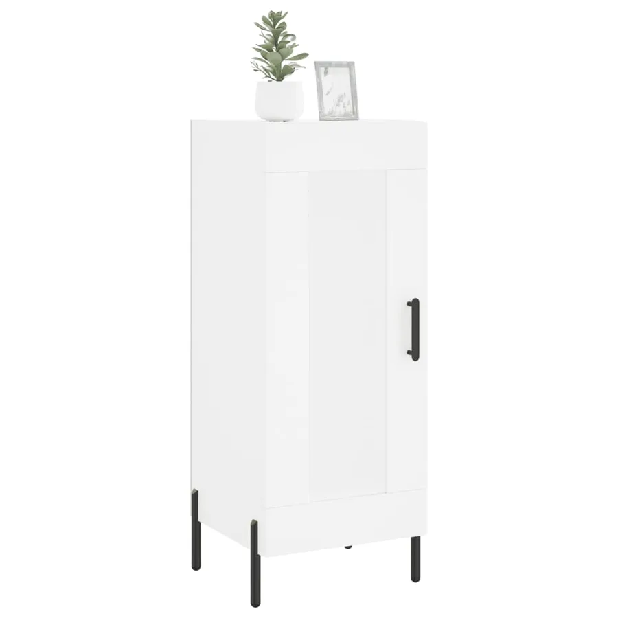 Buffet blanc 34,5x34x90 cm bois d'ingénierie - 3