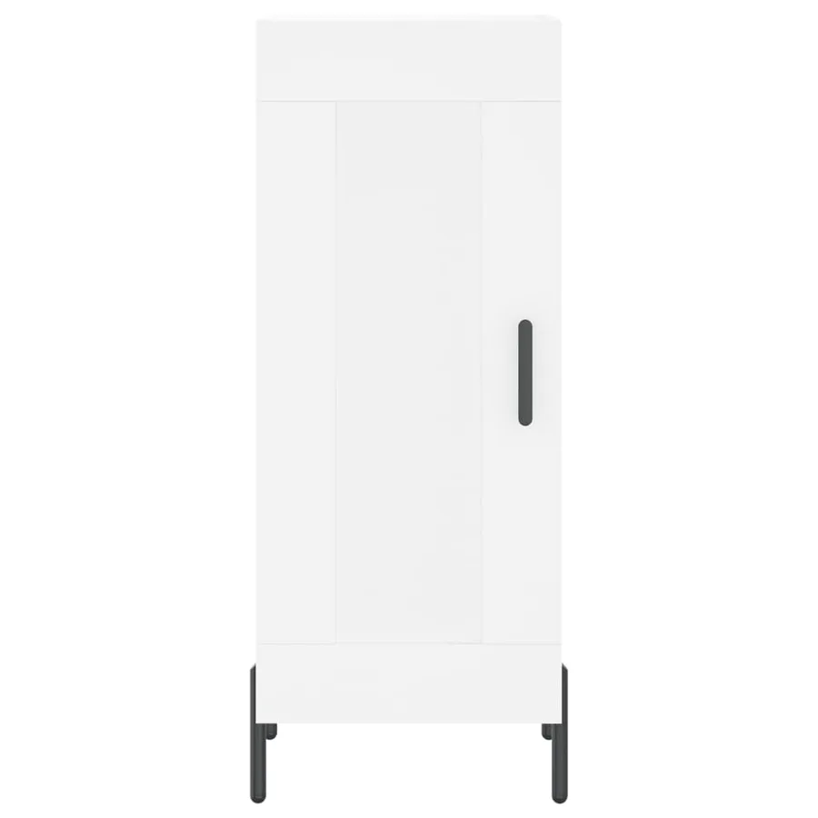 Buffet blanc 34,5x34x90 cm bois d'ingénierie - 5
